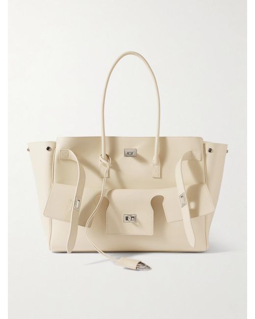 Balenciaga Natural Bel Air Medium Leather Tote