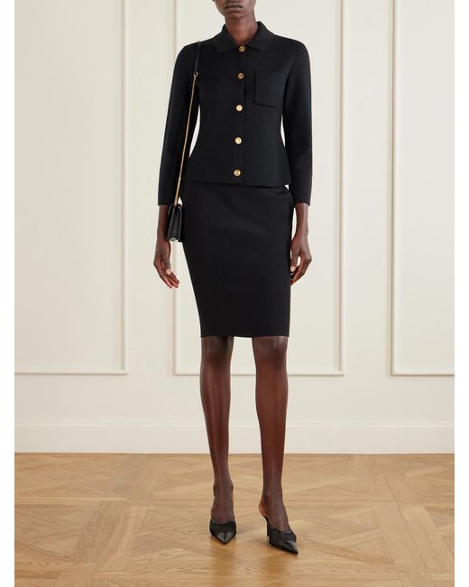 Saint Laurent Blue Wool Statement Jacket