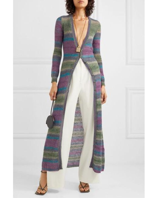 Jacquemus Striped Long Cardigan in Purple | Lyst Canada