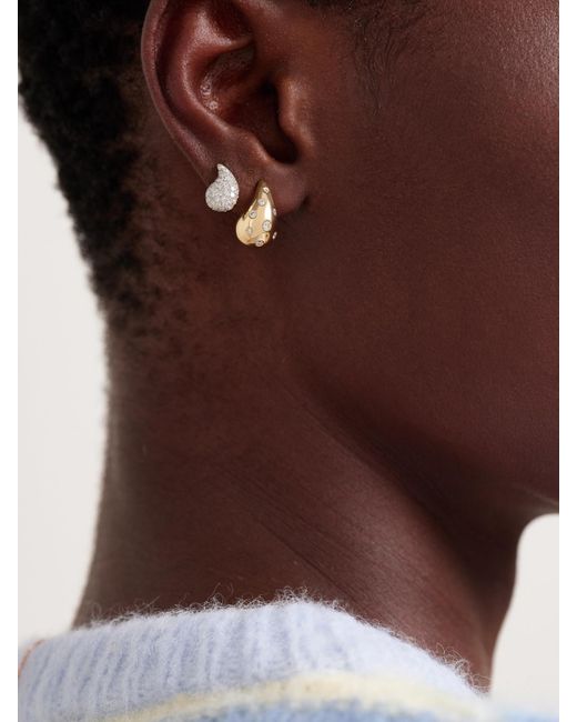 Roxanne First Natural Happy Tears 14-Karat Diamond Earrings