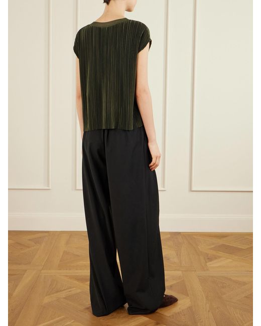 Joseph Green Cedre Plissé Satin Blouse