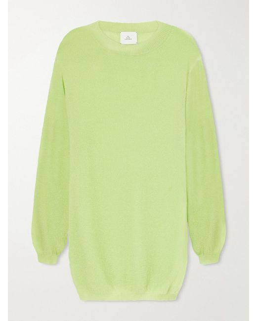 The Elder Statesman Green Cashmere Sweatshirt