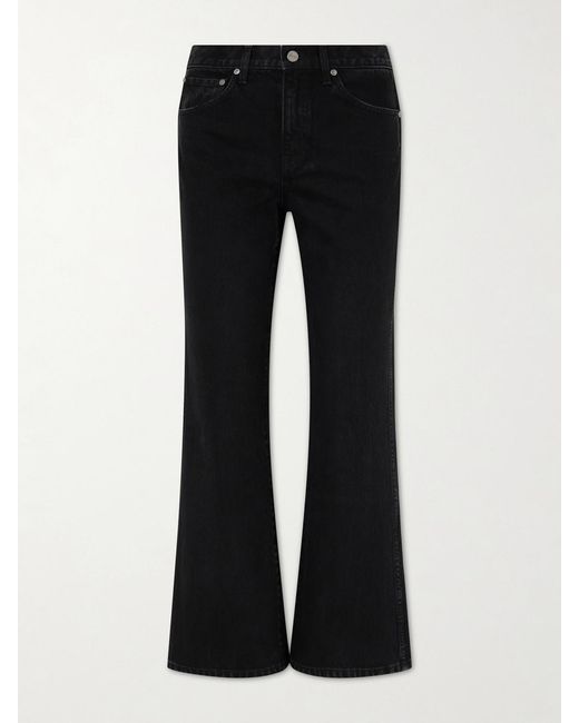 Khaite Black Clara Flared Jeans