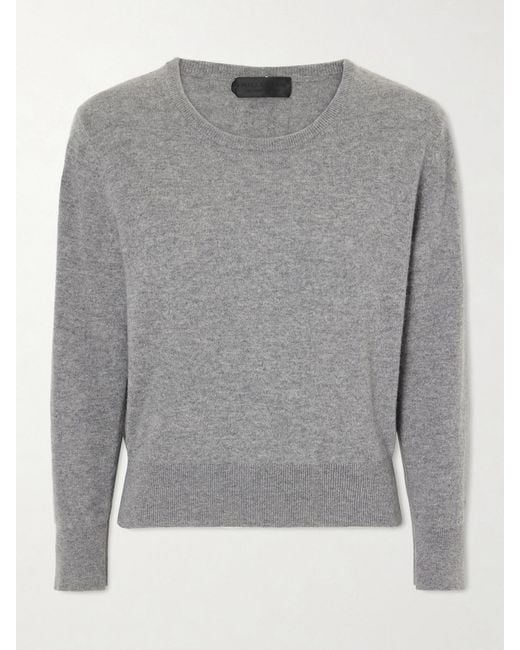 Nili Lotan Gray Tamra Cashmere Sweater