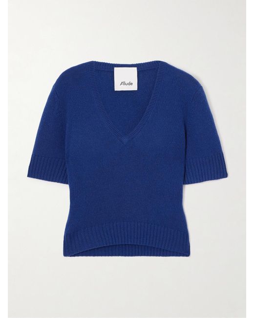 Allude Blue Kaschmirpullover