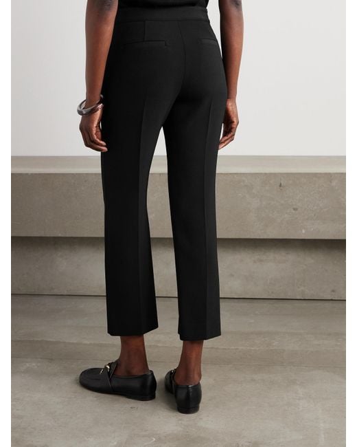 Proenza Schouler Black Alexia Twill Straight-Leg Pants
