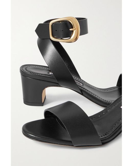 Sandales En Cuir Brutas 50 Manolo Blahnik en coloris White