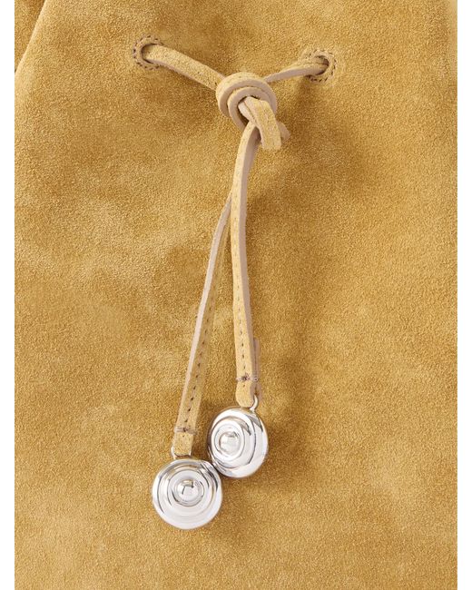 Liffner Natural Charm Suede Drawstring Shoulder Bag