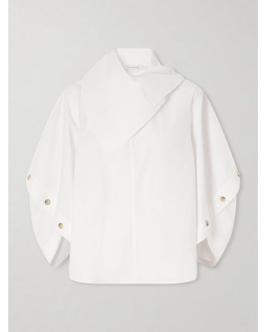 Zimmermann White Valiant Utility Cotton Shirt