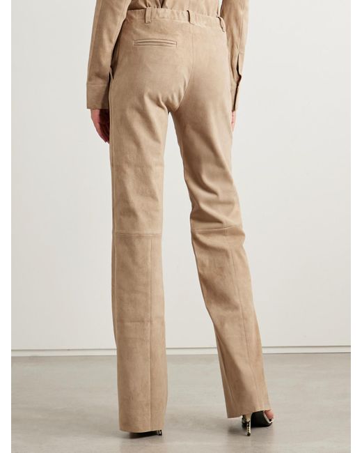 Stouls Natural Oswald Hose Mit Geradem Bein Aus Veloursleder