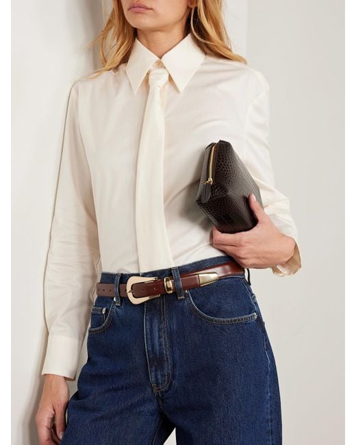 DEHANCHE Brown Colette Leather Belt