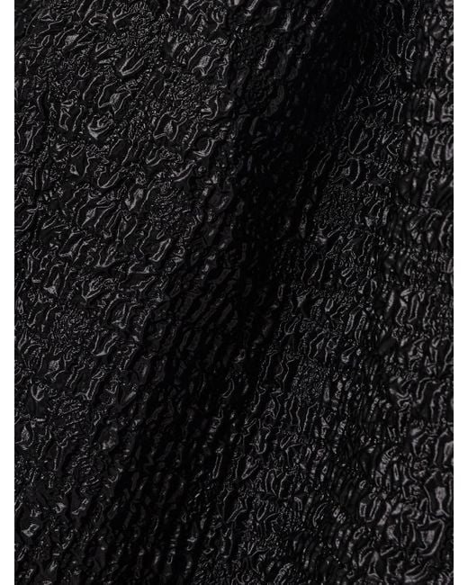 Dima Ayad Black Strapless Sequined Satin-Jersey And Metallic Cloqué Gown