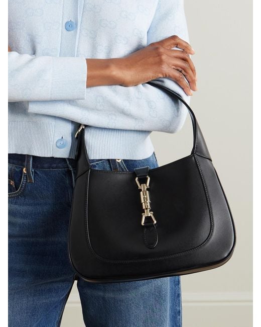 Gucci Black Jackie 1961 Leather Shoulder Bag