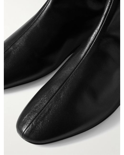 Le Monde Beryl Black Luna Leather Ankle Boots