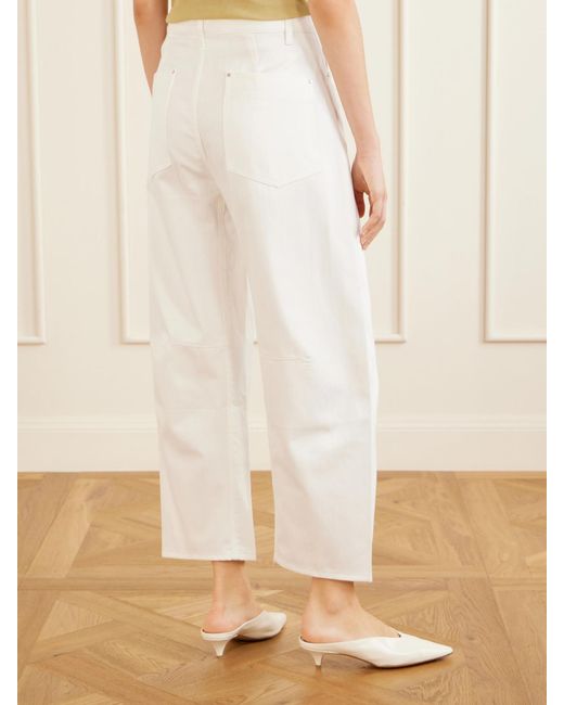 Maria McManus White Crescent Boyfriend Jeans