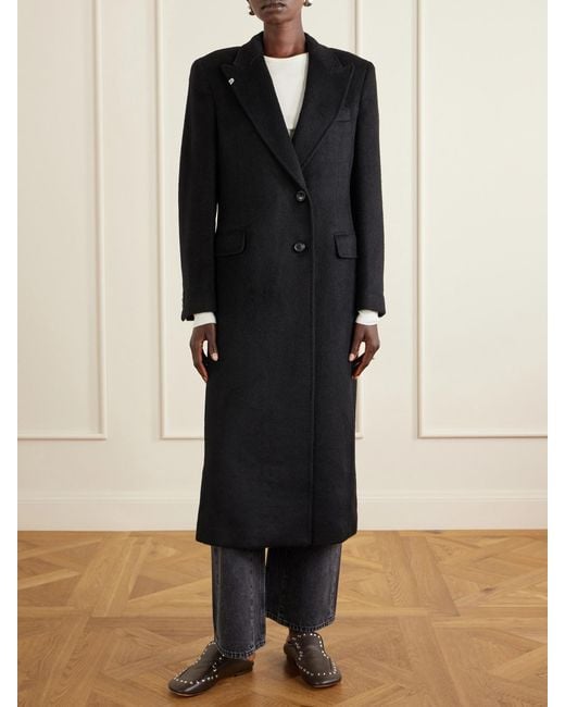 Our Legacy Black Manta Mohair-Blend Coat