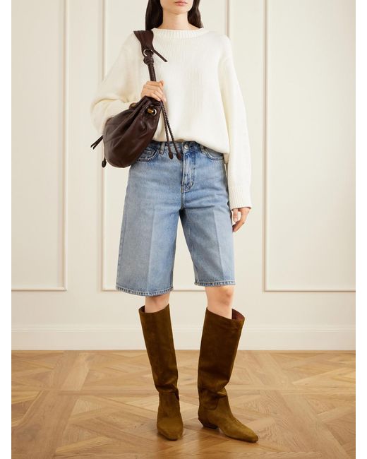 Paris Texas Brown Bettina 25 Suede Knee Boots
