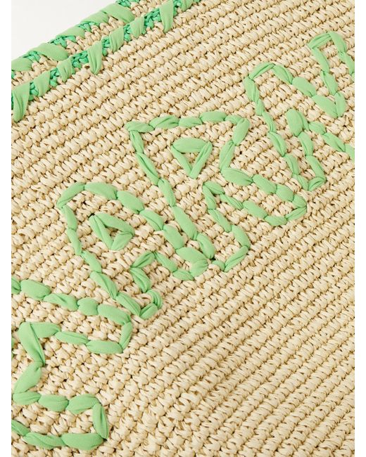 Marni Natural Tote Aus Raffiabast Mit Stickereien