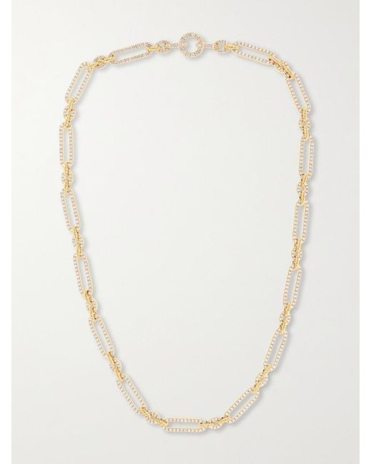 David Yurman White Lexington 18-Karat Diamond Necklace