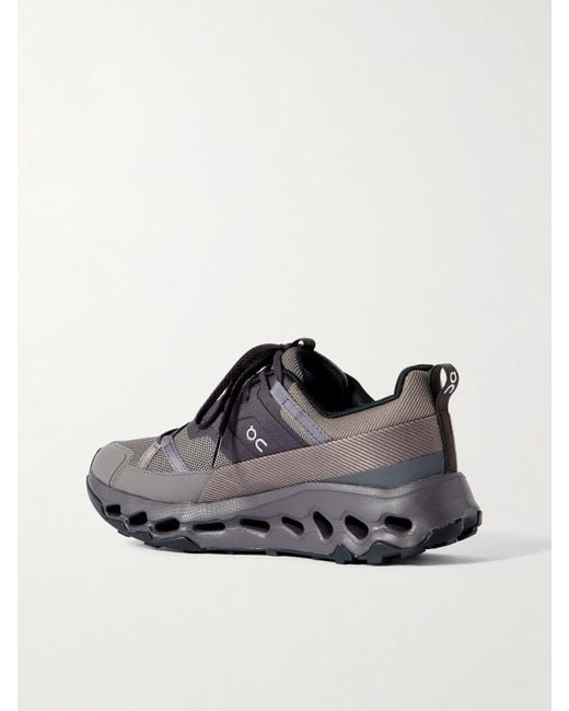 On Shoes Brown Cloudhoriz Sneakers Aus Mesh Und Twill Mit Gummibesätzen