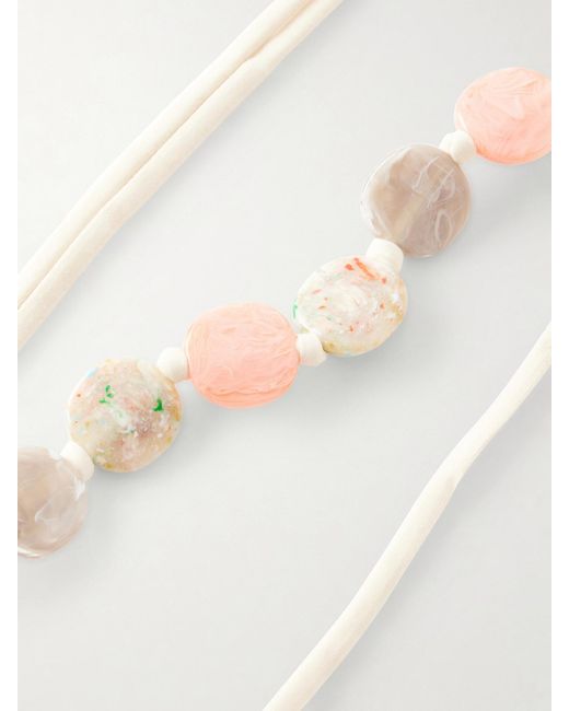 Eres Natural Pam Bead-Embellished Cord Belt