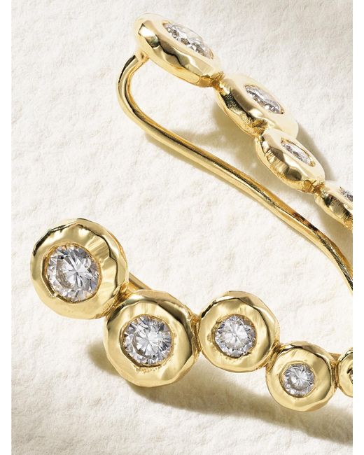 Octavia Elizabeth Natural Nesting Gem 18-Karat Recycled Diamond Earrings