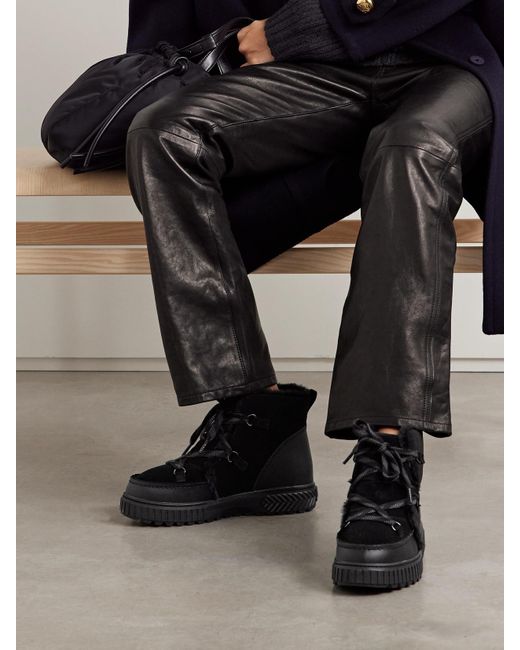 Bottines En Daim Et En Cuir Doublées De Peau Lainée Synthétique Ona Ave Sorel en coloris Black