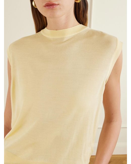 Another Tomorrow Yellow Wool Tank