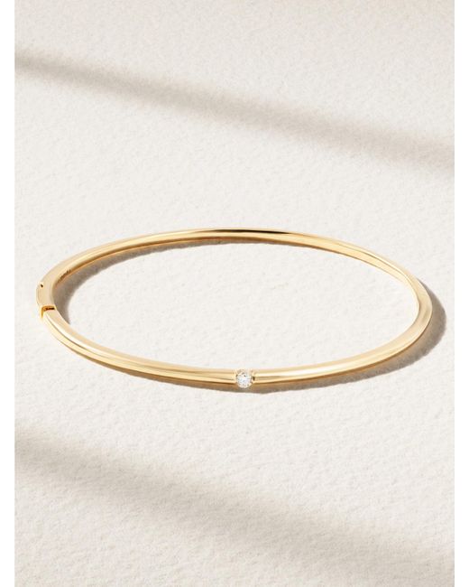 Bracelet Jonc En Or 18 Carats (750/1000) Et Diamant Zeus Small PERSÉE en coloris Natural