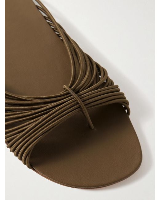 The Row Green Sara Cord Slides