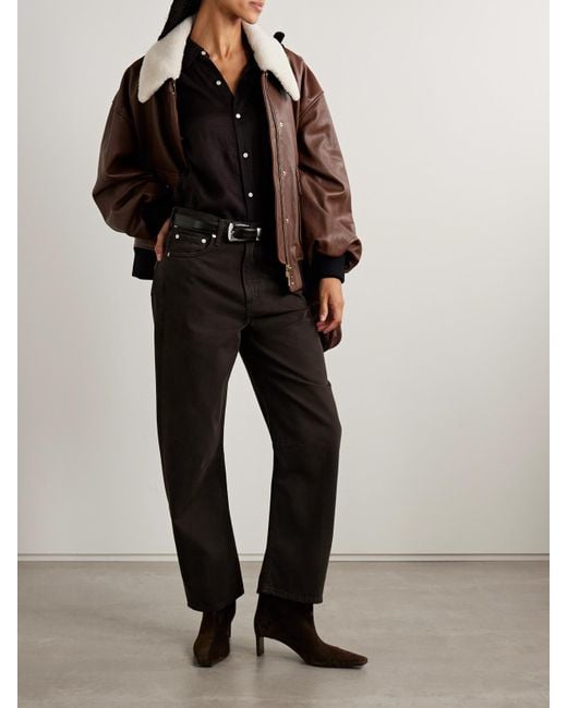 Citizens of Humanity Black Miro Halbhohe Barrel-Jeans