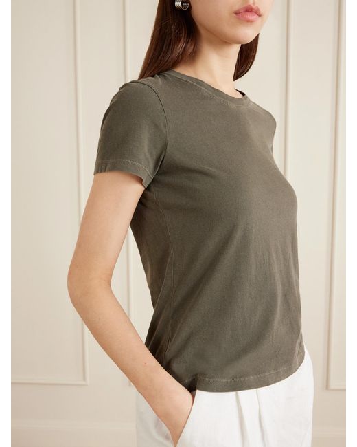James Perse Green Vintage Boy Cotton-Jersey T-Shirt
