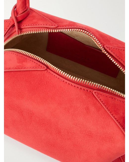 Alaïa Red Le Bouledogue Leather Mini Shoulder Bag