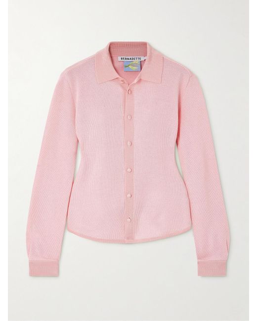 Chemise En Piqué Tina BERNADETTE en coloris Pink