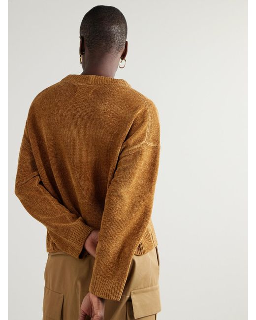 Loulou de Saison Brown Rava Pullover Aus Seiden-Chenille