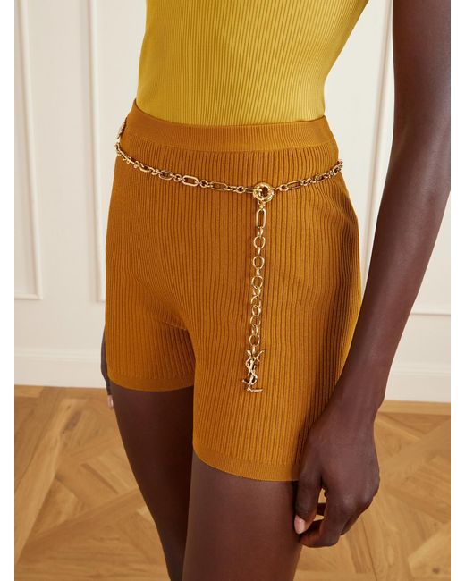 Saint Laurent Natural Tone Belt