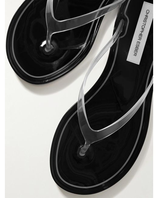 Christopher Esber White Jo Pvc Flip Flops