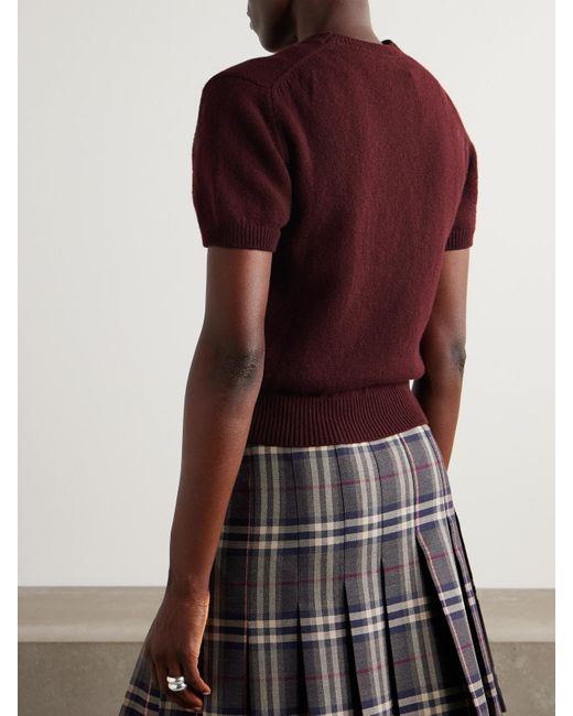&Daughter Red Wicklow Wool T-Shirt