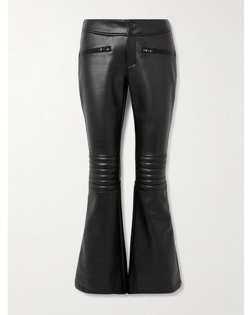 Perfect Moment Black Aurora Ausgestellte, Hoch Sitzende Skihose Aus Kunstleder