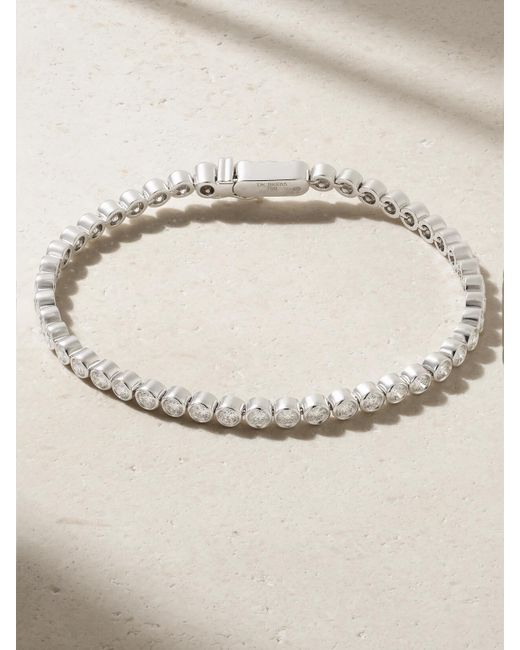 De Beers London Natural Diamond Lines Db Classic Eternity 18-Karat Diamond Bracelet