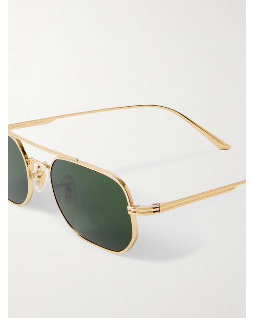 Oliver Peoples Green Khaite 1989C Aviator-Style-Tone Sunglasses