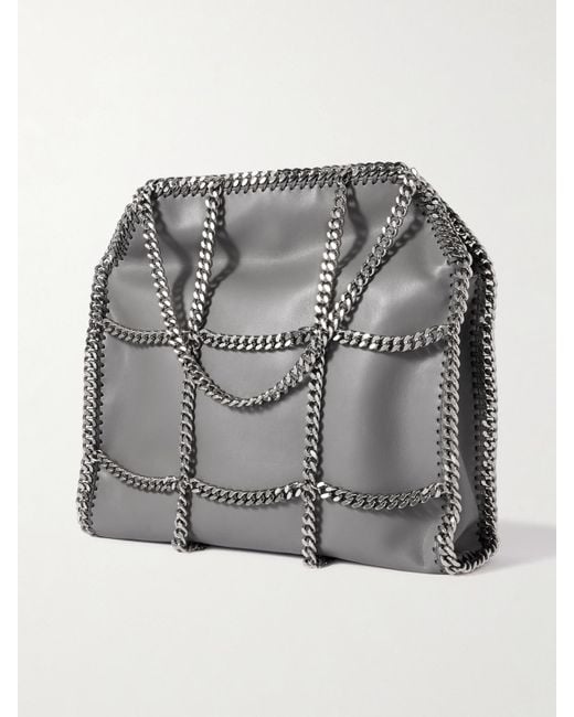 Sac Porté Épaule À Ornements Falabella Baby Bella Stella McCartney en coloris Gray