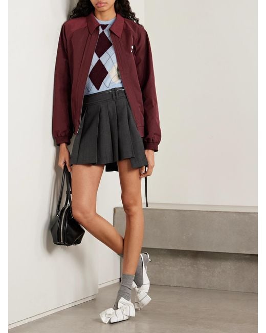 ShuShu/Tong Pintucked Embroidered Shell Jacket