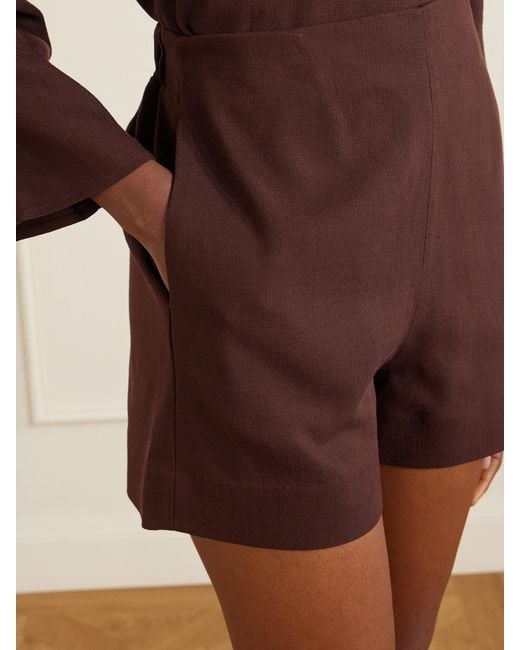 TOVE Purple Poplin Shorts