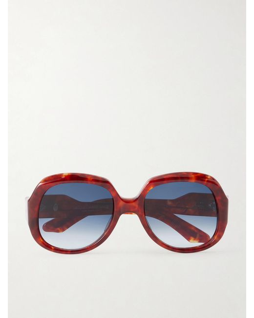 Jacques Marie Mage Blue Ocean Child Round-Frame Acetate Sunglasses