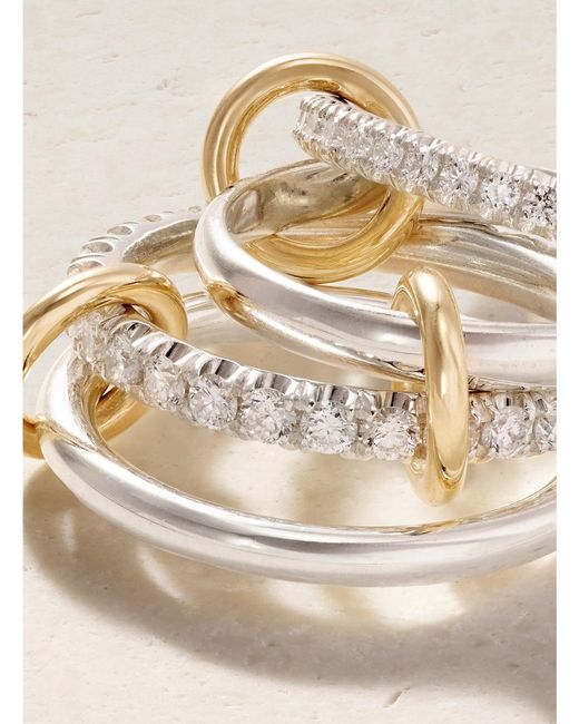 Spinelli Kilcollin Natural Halley Sterling, 18-Karat And Diamond Ring