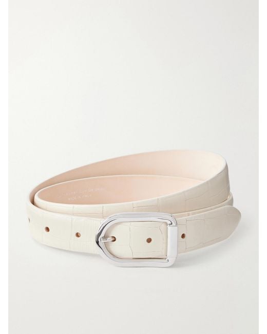 DEHANCHE Natural Mija Embossed Leather Belt