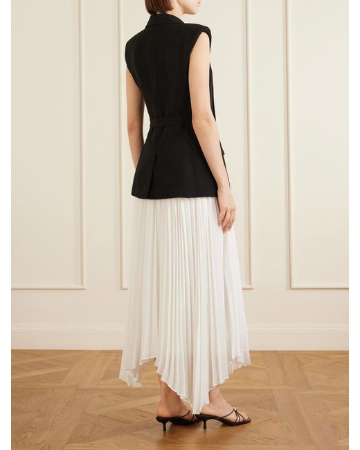 Jonathan Simkhai Black Helena Combo Blazer Midi Dress