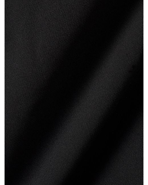 Proenza Schouler Black Felicity Strapless Layered Ruched Crepe Top