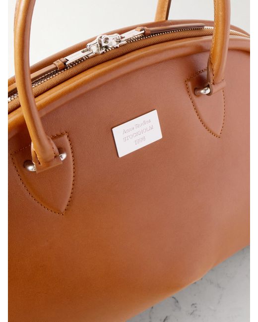 Acne Brown Bowlina Leather Tote